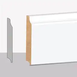 Gusto Beyaz Süpürgelik