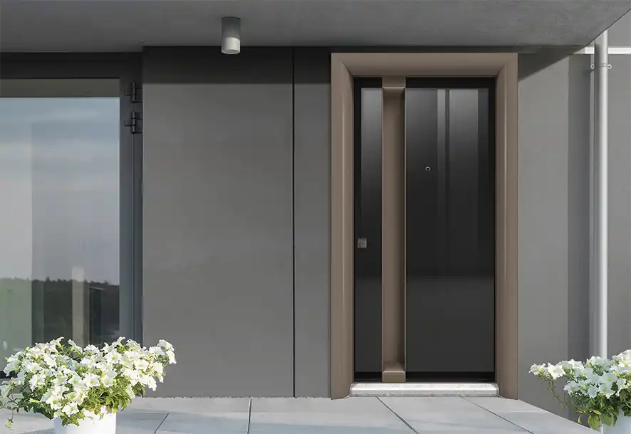 Kült Temperli Cam Çelik Kapı Modeli