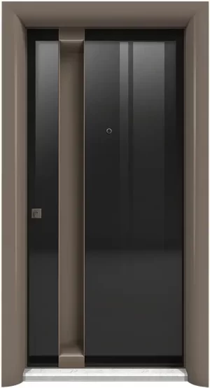 Kült Temperli Cam Çelik Kapı Modeli 4